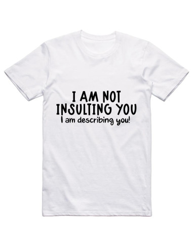 I am not insulting you, I am...