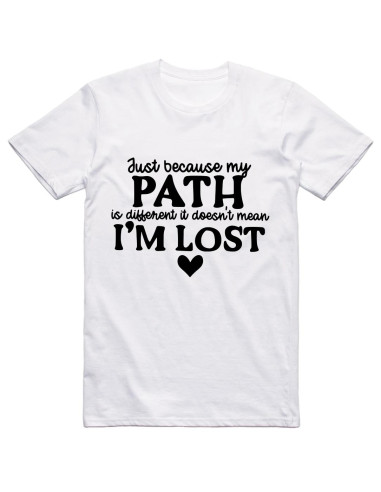 Just because my path is different...