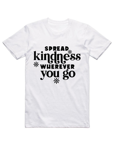 Spread kindness wherever you go - black flower