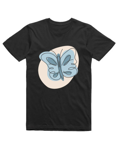 Abstract blue butterfly