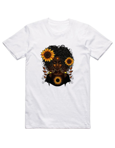 Candace - Black woman with sunflowers