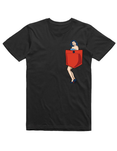 Pin up girl pocket