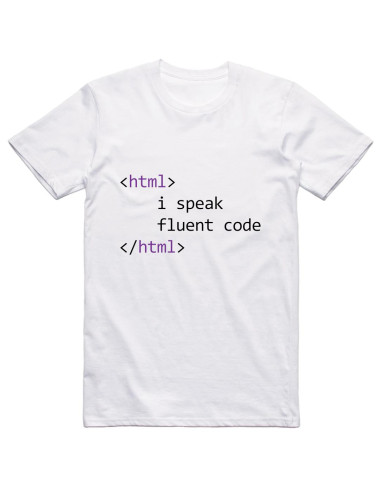 I speak fluent code - purple