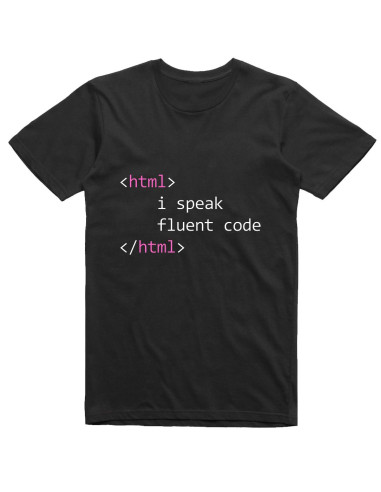 I speak fluent code - pink